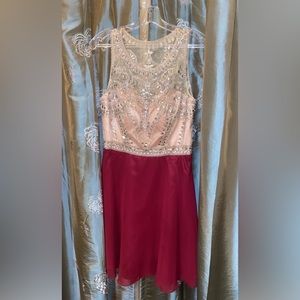 Maroon Homecoming Dress